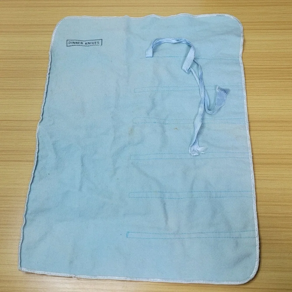 Tiffany & Co Flatware Bag Pouch Bag Silver Anti Tarnish Cloth Dinner Knives